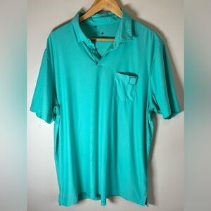 Adidas Sustainable End Plastic Waste Polo Mens XL Performance Shirt Teal Green
